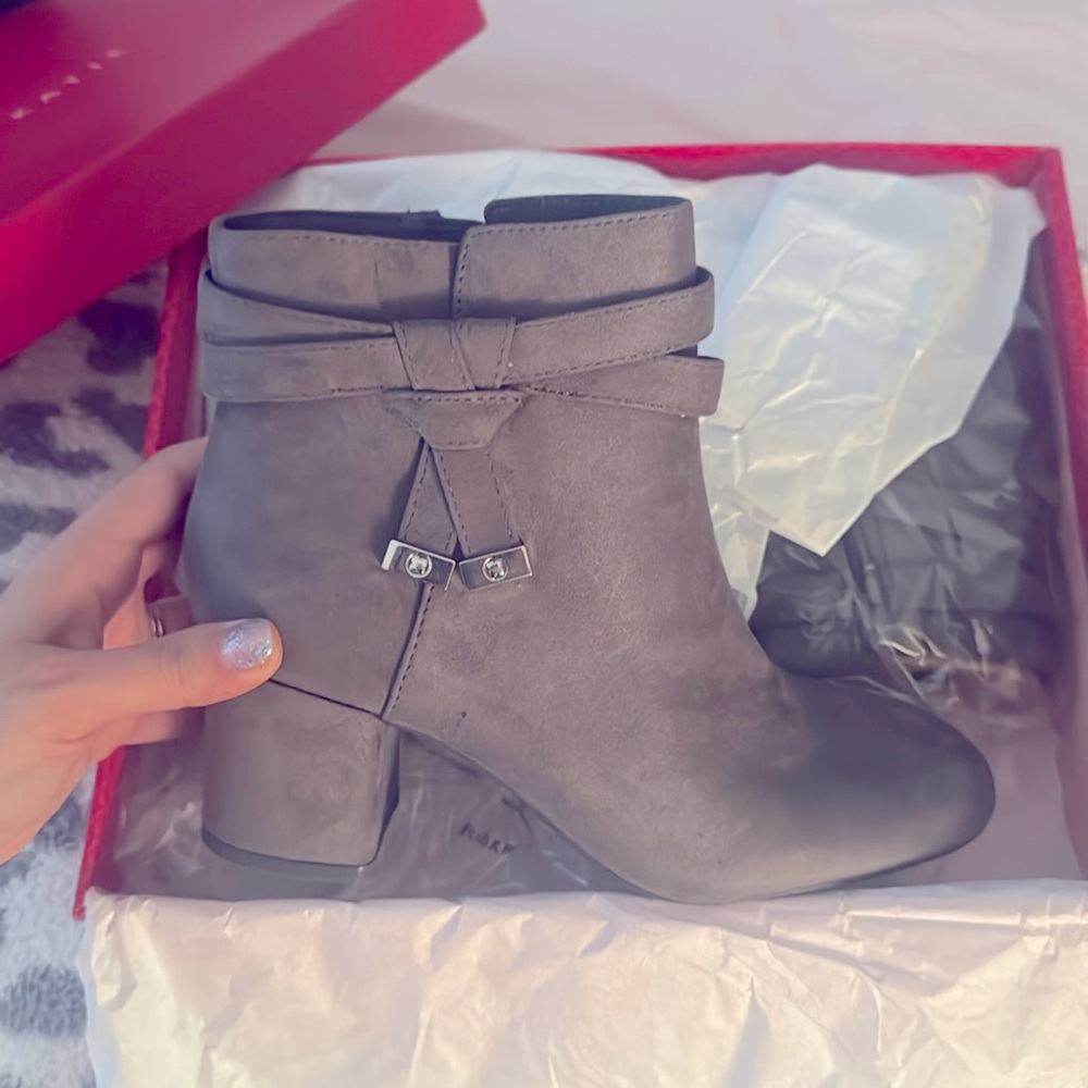 NWT grey booties